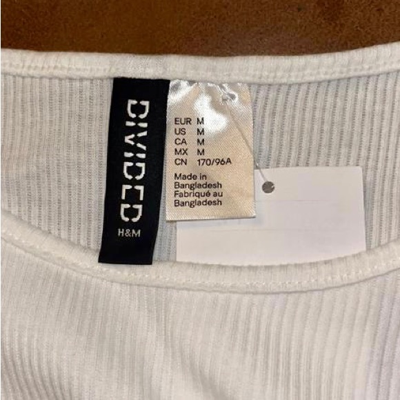 White ribbed top - Picture 5 of 6